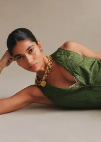 Blouse Roni - Broderie Unie Vert d'Éte — view 2