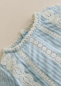 Blouse Ryma - Rayures Bleu Ecru — view 4