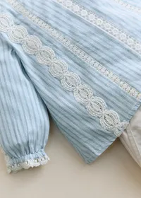 Blouse Ryma - Rayures Bleu Ecru — view 5