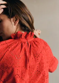 Blouse Shaily - Rouge Coquelicot — view 3