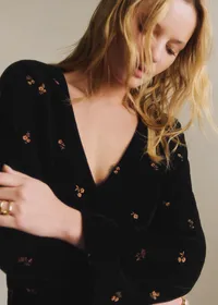 Blouse Shiny - Cuivre fond noir — view 3