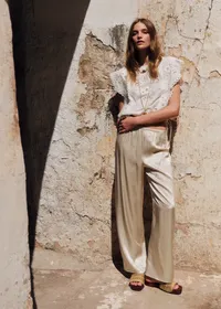 Blouse Tamy - Broderie Unie Ecru — view 4