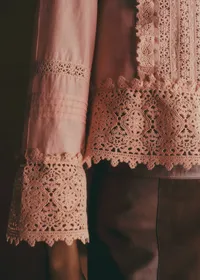 Blouse Tomoe - Dentelle Bois De Rose — view 3