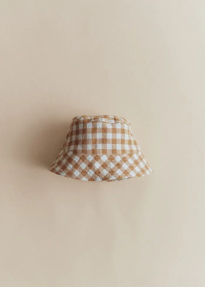 BOBY - Vichy Gaufré Bleu Caramel