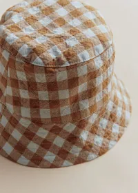 BOBY - Vichy Gaufré Bleu Caramel — view 2