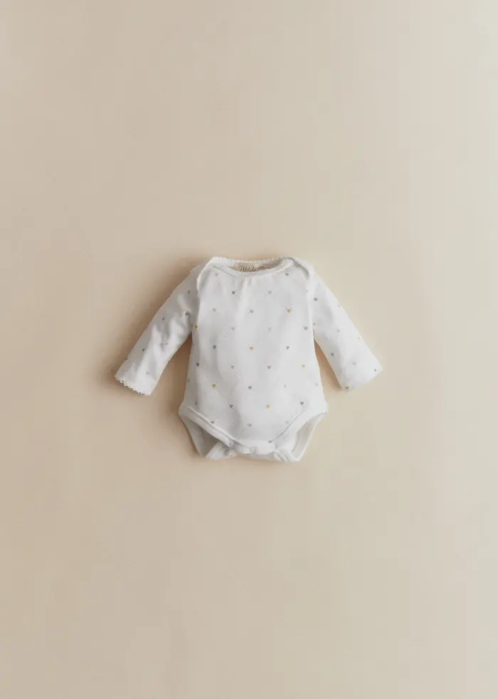 Body Icare - Imprimé Coeur Croisillon Pastel