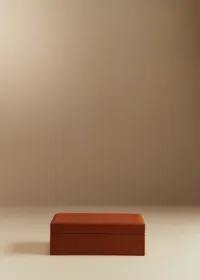 Boîte bijoux matelassée - Caramel — view 2