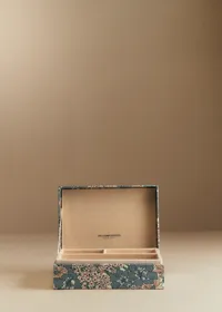 Boîte bijoux matelassée - Imprimé Bleu des Prés — view 3