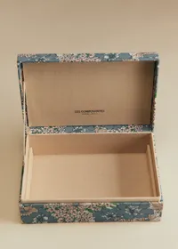 Boîte bijoux matelassée - Imprimé Bleu des Prés — view 4