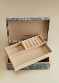Boîte bijoux matelassée - Imprimé Bleu des Prés — view 5