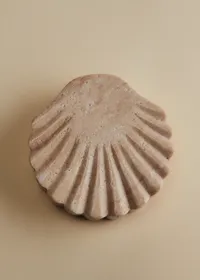 Boite Coquillage - Travertin naturel — view 2