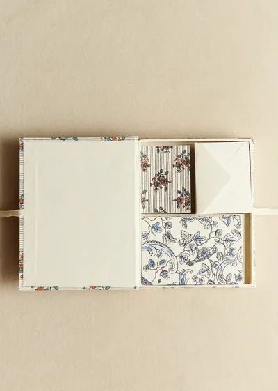 Boite de correspondance - Sézane x Antoinette Poisson - Imprimé Boutonnières