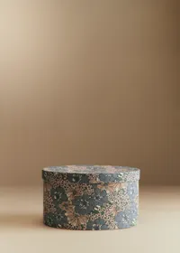 Boîte rangement ovale - Imprimé Bleu des Prés — view 5