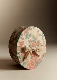 Boîte rangement ovale - petit modèle - Imprimé Bouquet Floral — view 2