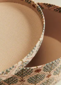 Boîte rangement ovale - petit modèle - Imprimé Scénettes Bleu — view 3