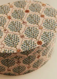 Boîte rangement ovale - petit modèle - Imprimé Scénettes Bleu — view 4