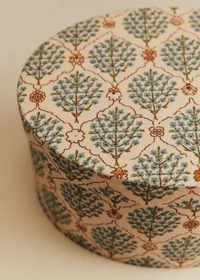 Boîte rangement ovale - petit modèle - Imprimé Scénettes Bleu — view 5