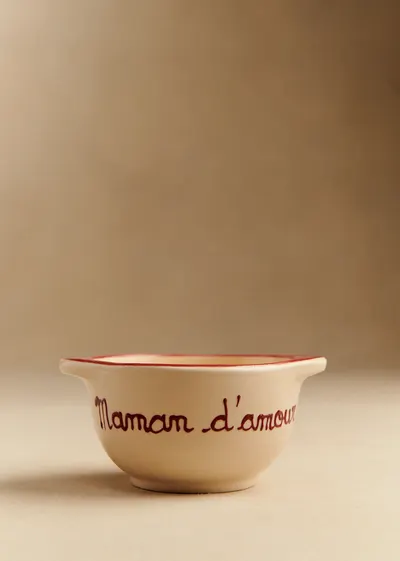 Bol Maman d'Amour - Sézane x Maison Roussot - Rouge Foncé