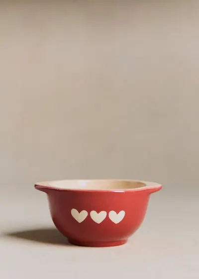 Bol petits coeurs - Sézane x Maison Roussot - Rouge