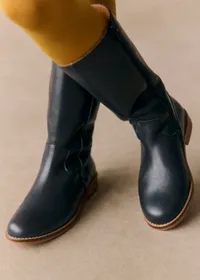 Bottes Carmen - Marine Lisse — view 2