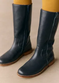 Bottes Carmen - Marine Lisse — view 3