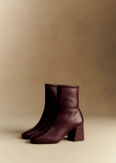 Bottines Aline - Bordeaux Lisse