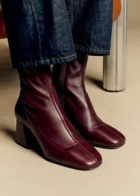 Bottines Aline - Bordeaux Lisse — view 4