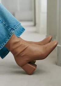 Bottines Aline - Miel Lisse — view 4
