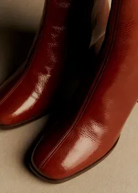 Bottines Axelle - Camel Vernis — view 3