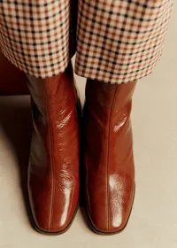 Bottines Axelle - Camel Vernis — view 4