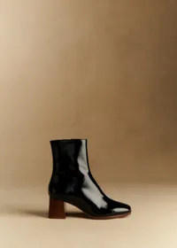 Bottines Axelle - Noir Vernis — view 3
