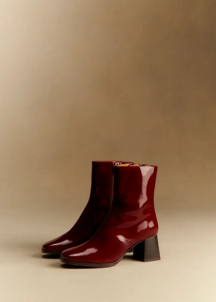 Bottines Axelle - Pourpre Vernis