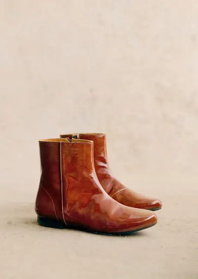 Bottines Daisy - Caramel Vernis