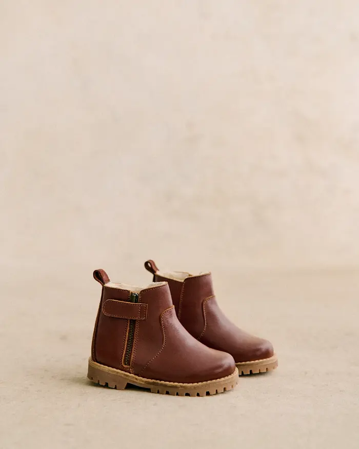 Bottines Elio - Camel Lisse Heritage