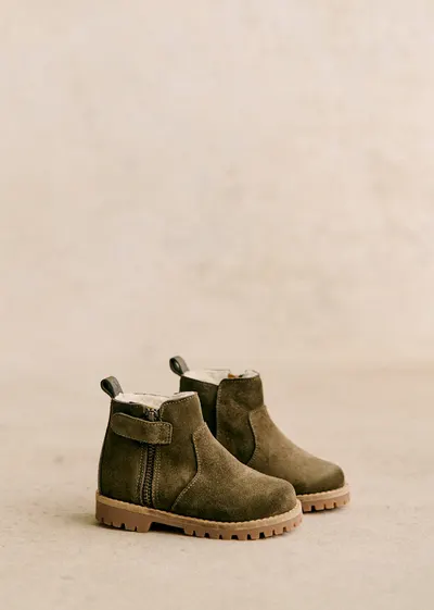 Bottines Elio - Kaki / fourré