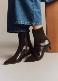 Bottines Garance - Chocolat vernis — view 4