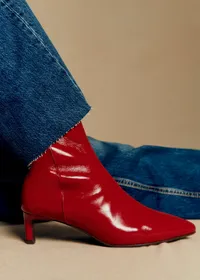 Bottines Garance - Rouge Vernis — view 3
