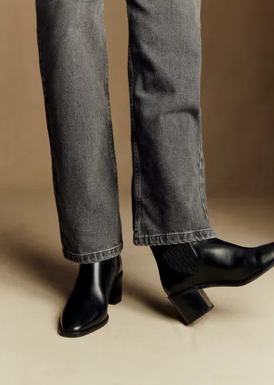 Bottines Johanne - Noir Glacé