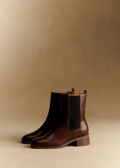 Bottines Low Agnès - Chocolat Lisse