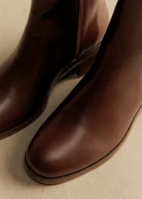Bottines Low Agnès - Chocolat Lisse — view 4