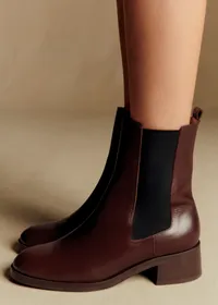Bottines Low Agnès - Chocolat Lisse — view 5