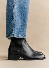 Bottines Low Agnès - Noir Glacé — view 2