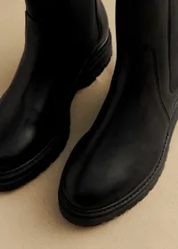 Bottines Low Lena - Cuir Noir Lisse — view 3
