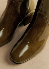 Bottines Low Paulette - Kaki Vernis — view 5