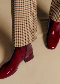Bottines Low Paulette - Pourpre Vernis — view 3