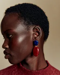 Boucles d'oreilles Carla - Bordeaux Multi — view 3
