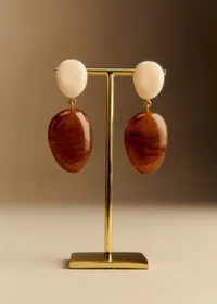 Boucles d'oreilles Carla - Ecru Multi — view 3