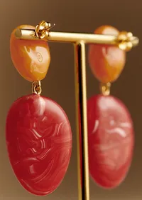Boucles d'oreilles Carla - Rose Multi — view 2