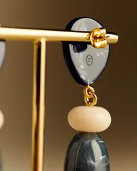 Boucles d'oreilles Dany - Bleu Océan Multi — view 4