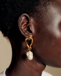 Boucles d'oreilles Eloane - Nacre Doré — view 2